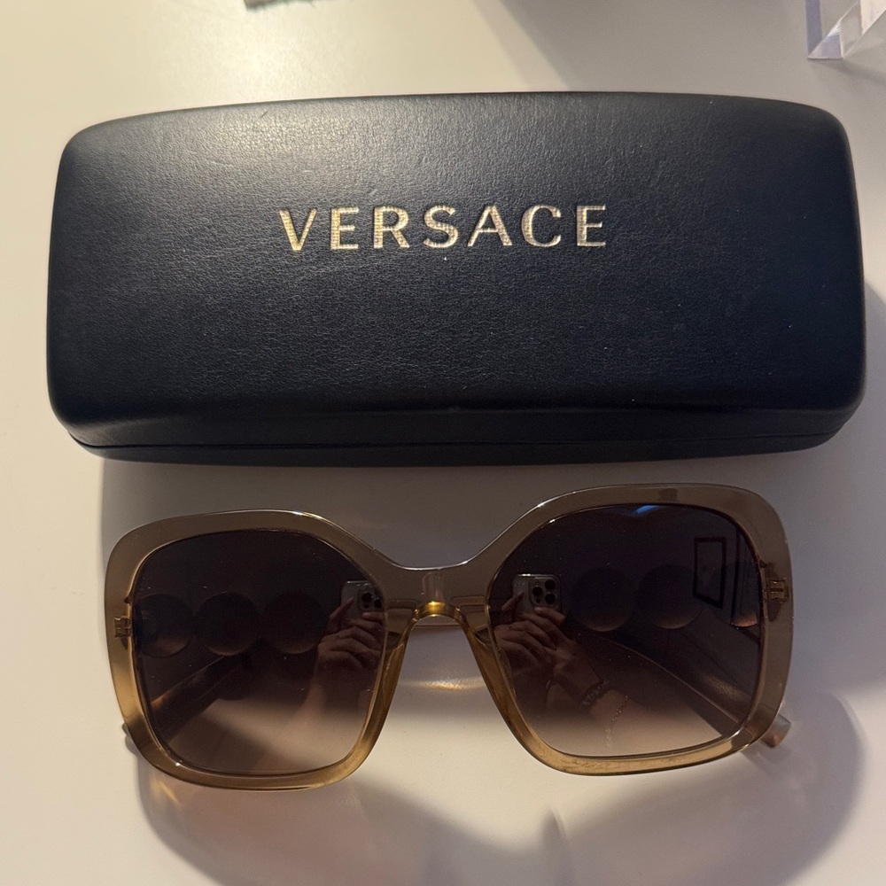 Versace Gold-Tinted Sunglasses